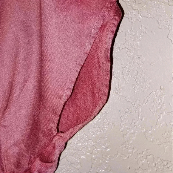 Lucky Brand V Neck Backless Tied Peplum Top Womens Mauve Size Small - Picture 5 of 7